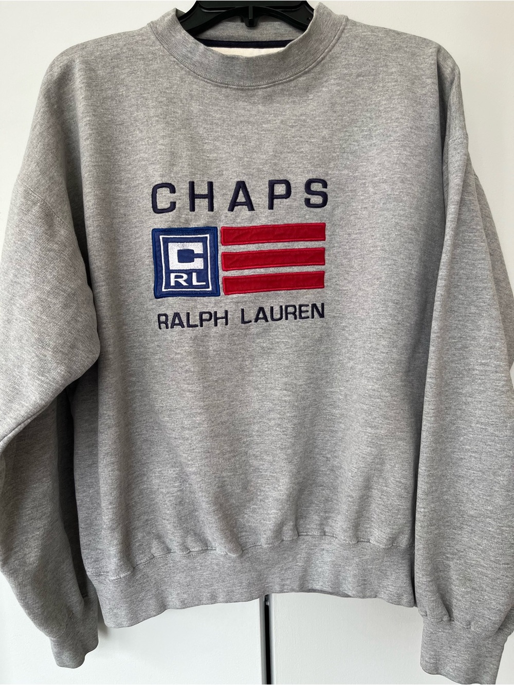 Chaps Ralph Lauren Vintage 90’s Americana Sweatshirt Gray- M